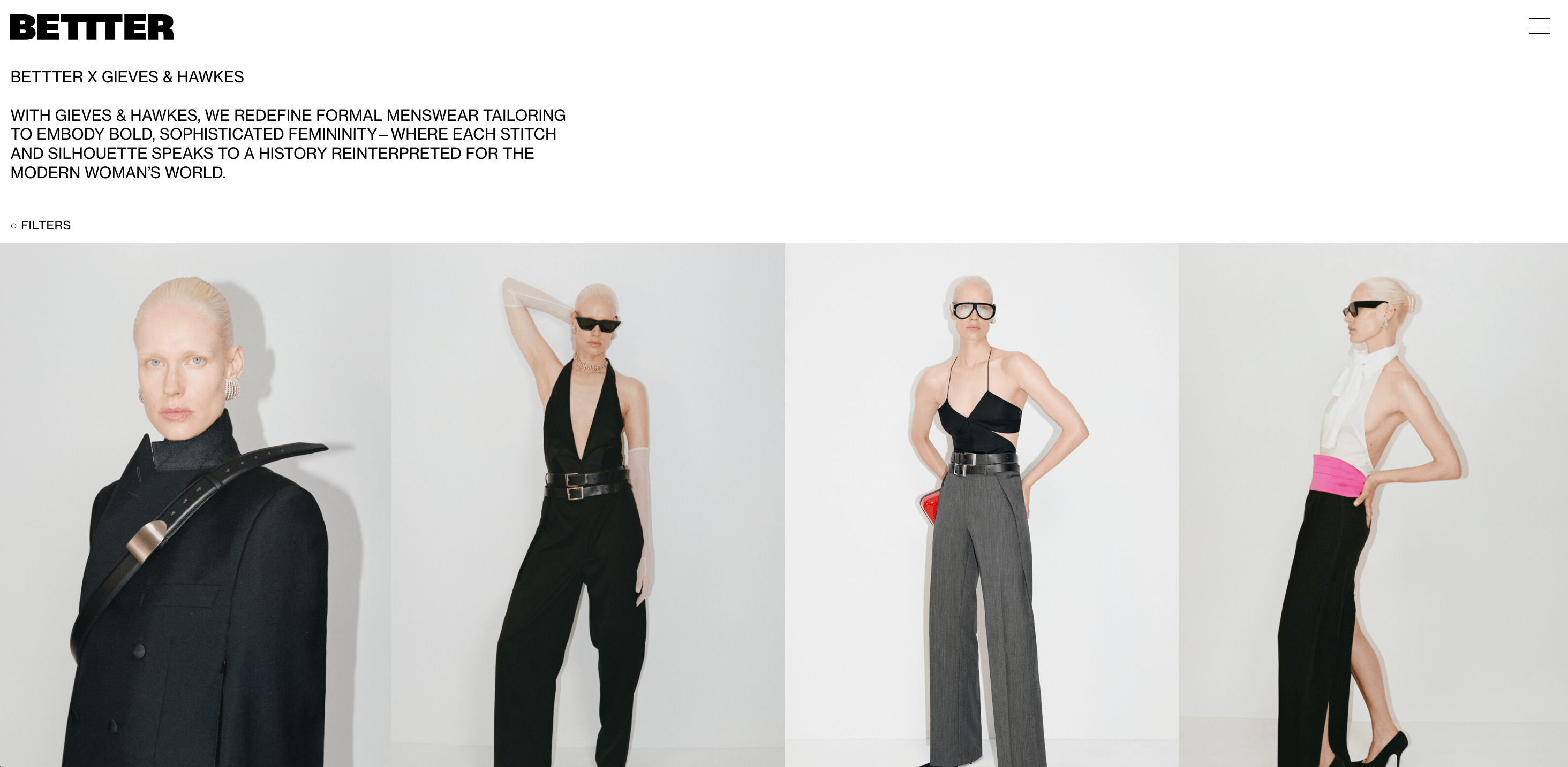 BETTTER x Gieves & Hawkes Landing Page