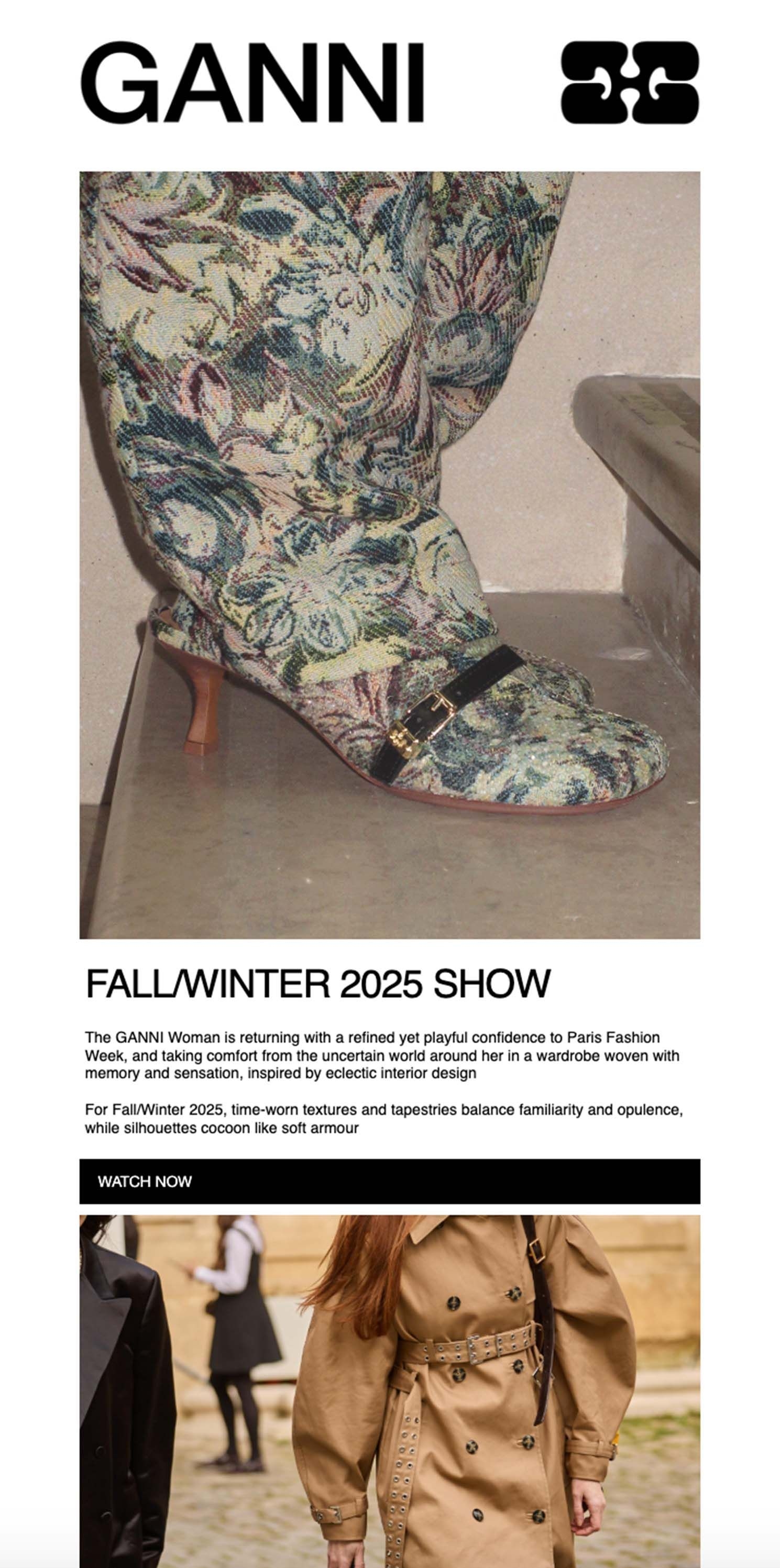 GANNI FW25 Newsletter